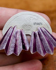 Vintage Shashi Eggplant Pencil Earrings