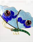 Vintage Shashi Le Grand Papillon Enamel Gold-Vermeil Brooch