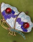 Vintage Shashi Le Grand Papillon Enamel Gold-Vermeil Brooch