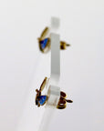 Vintage Shashi Le Petit Papillon Enamel Gold-Vermeil Earrings