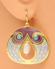 Vintage Shashi Mediterranean Earrings