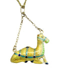 Vintage Shashi Mustard Camel Necklace