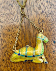 Vintage Shashi Mustard Camel Necklace