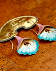 Vintage Shashi Pink Angel's Trumpet Earrings