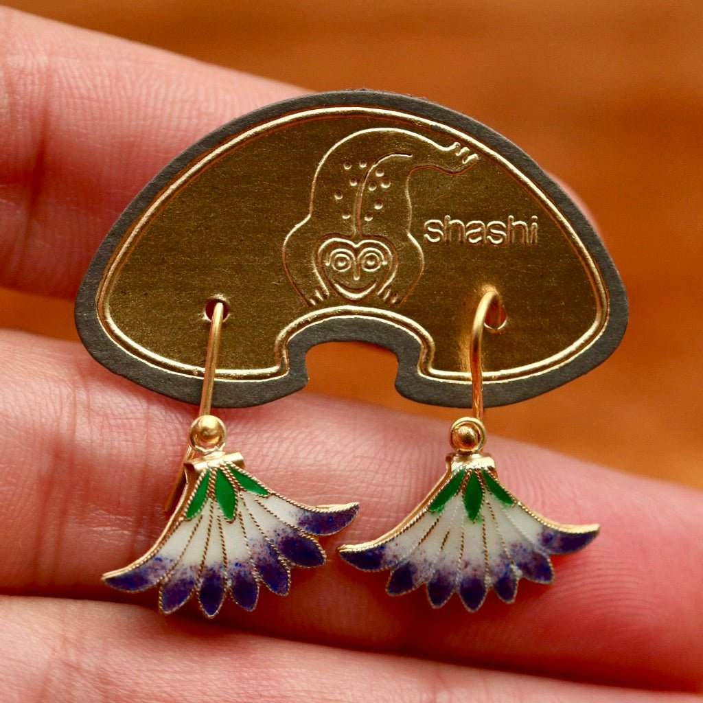 Shashi flower earrings hotsell