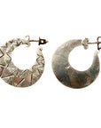 Vintage Shashi Slug Silver Earrings