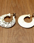 Vintage Shashi Slug Silver Earrings