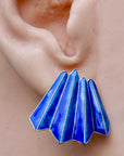 Vintage Shashi Teal Pencil Earrings