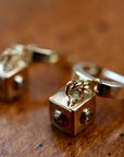 Viva Las Vegas 14k Gold and Diamond Earrings