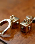 Viva Las Vegas 14k Gold and Diamond Earrings
