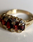 Westminster 14k Gold, Garnet and Diamond Ring
