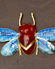 Winged Carnelian Pin