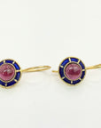 14k Nightshade Garnet Earrings