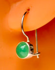 Sol Invictus Chrysoprase Silver Earrings