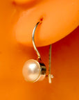 Sol Invictus Freshwater Pearl Silver Earrings