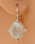 Midlothian Moonstone Silver Earrings