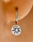 Sol Invictus Cubic Zirconia Silver Earrings