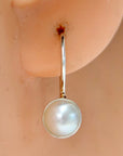 Sol Invictus Freshwater Pearl Silver Earrings