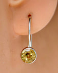 Sol Invictus Citrine Silver Earrings
