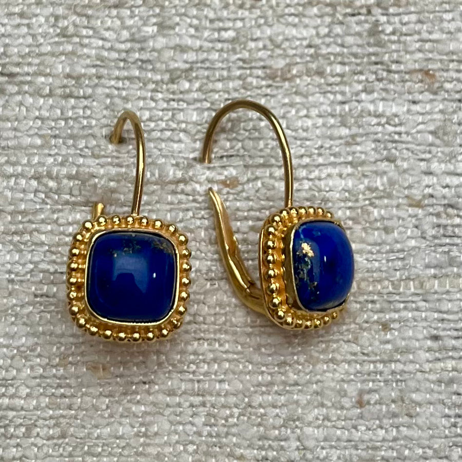 Lady Of Lake Lapis Earrings
