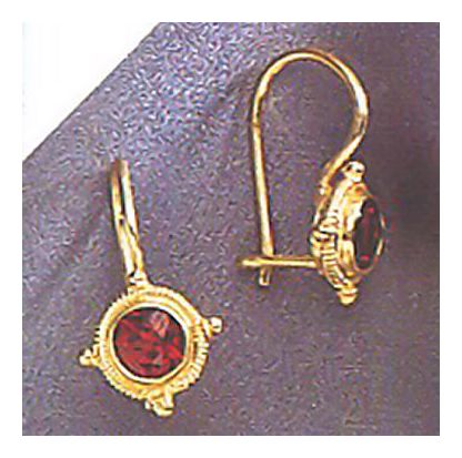14k Chichester Garnet Earrings