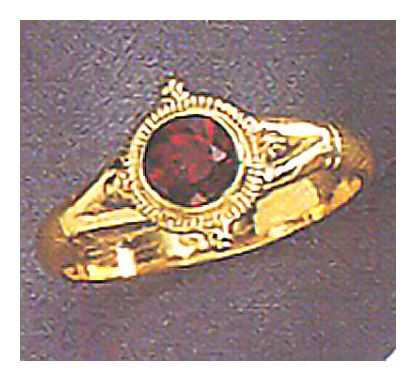 14k Chichester Garnet Ring