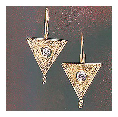 14k Cleopartra Diamond Earrings (.25ct)