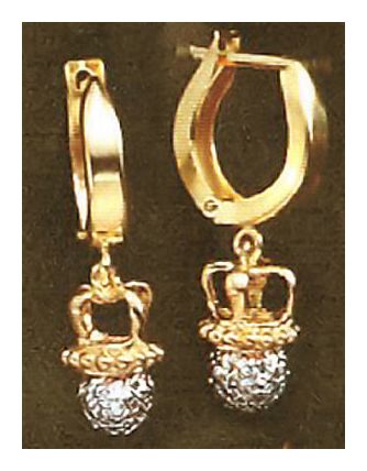 14k Diamond Diadem Earrings (.37ct)