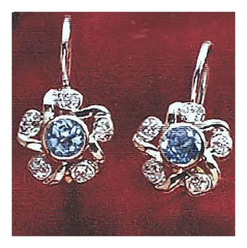14k Diamond Floretta Earrings (.10ct)