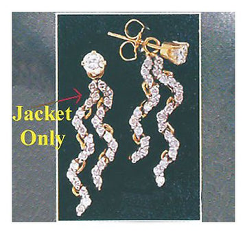 14k Diamond La Pluie Des Earrings-Jacket (.50ct)