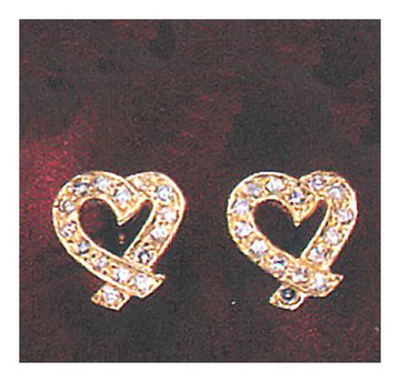 14k Diamond Love Knot Earrings