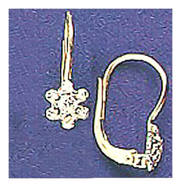 14k Diamond Snowflake Earrings (.21ct)