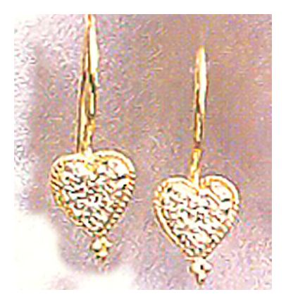 14k Diamond Valentina Earrings (.06ct)