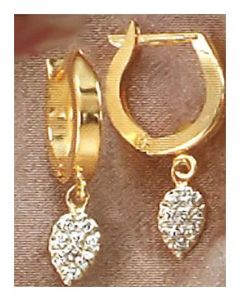 14k Empress Josephine Diamond Earrings (.07ct)