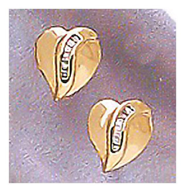 14k Love Sonnet Diamond Earrings (.08ct)