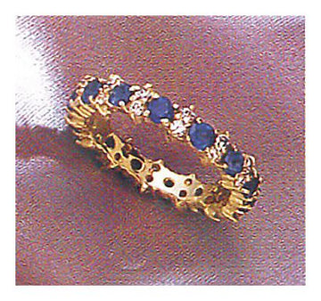 14k Marchesa Sapphire and Diamond Ring (.60ct)