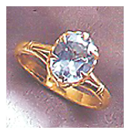 14k Mayfair Blue Topaz Ring