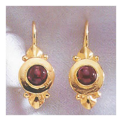 14k Ostia Garnet Earrings