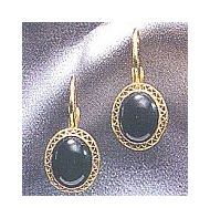 14k Oxford Onyx Earrings