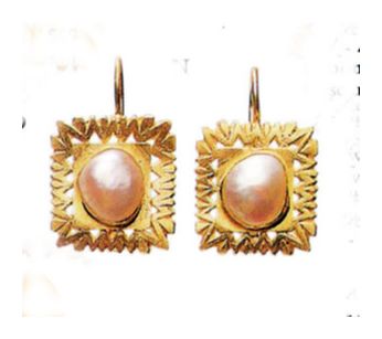 14k Pearl Gallery Earrings