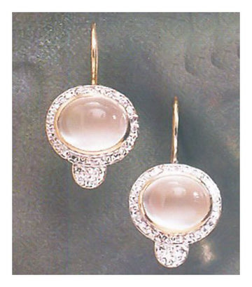 14k Queen Maeve Moonstone Earrings (.35ct)