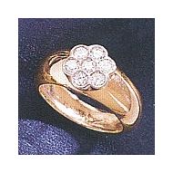 14k Rose Florette Diamond Ring (.42ct)