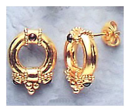 14k Verona Garnet Earrings
