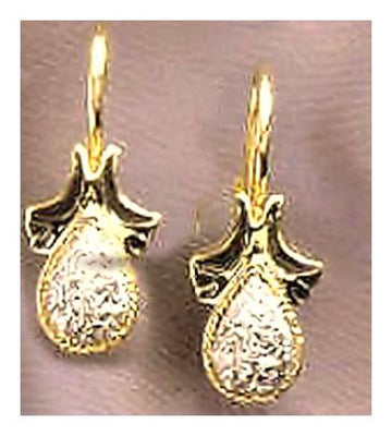 14k Winged Diamond Earrings (.25ct)