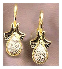 14k Winged Diamond Earrings (.25ct)