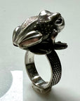 Asante Frog Mpetea (Chief's Ring) - Silver