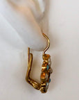 Guinevere 14k Gold, Garnet, Pearl and Opal Earrings