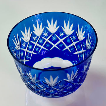 Blue Fields Glass Ware Set of 2 Bowls