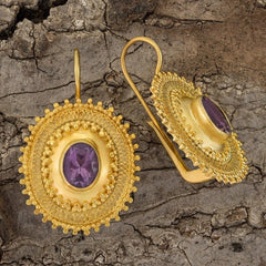 Afghani Amethyst Earrings