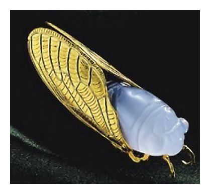 Agate Cicada Necklace